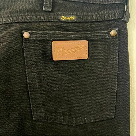 Vintage Wrangler Mens Jeans 40x32 Black Cowboy Western USA Made 100% Cotton - Picture 5 of 6